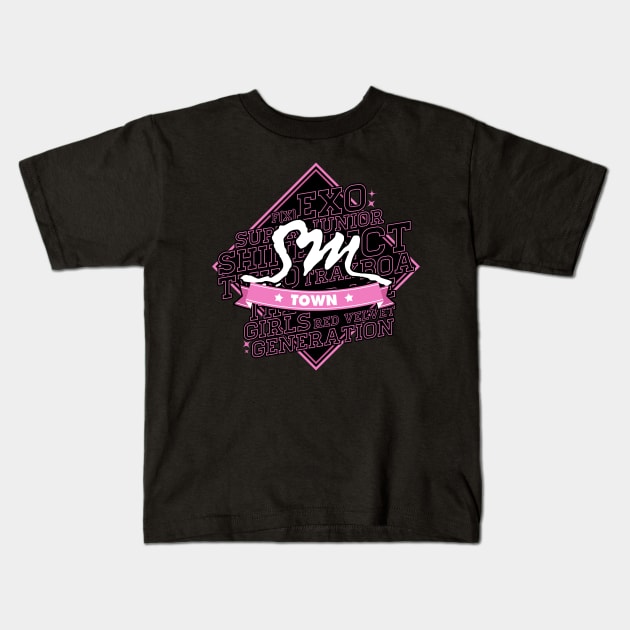 SM Town Kids T-Shirt by skeletonvenus